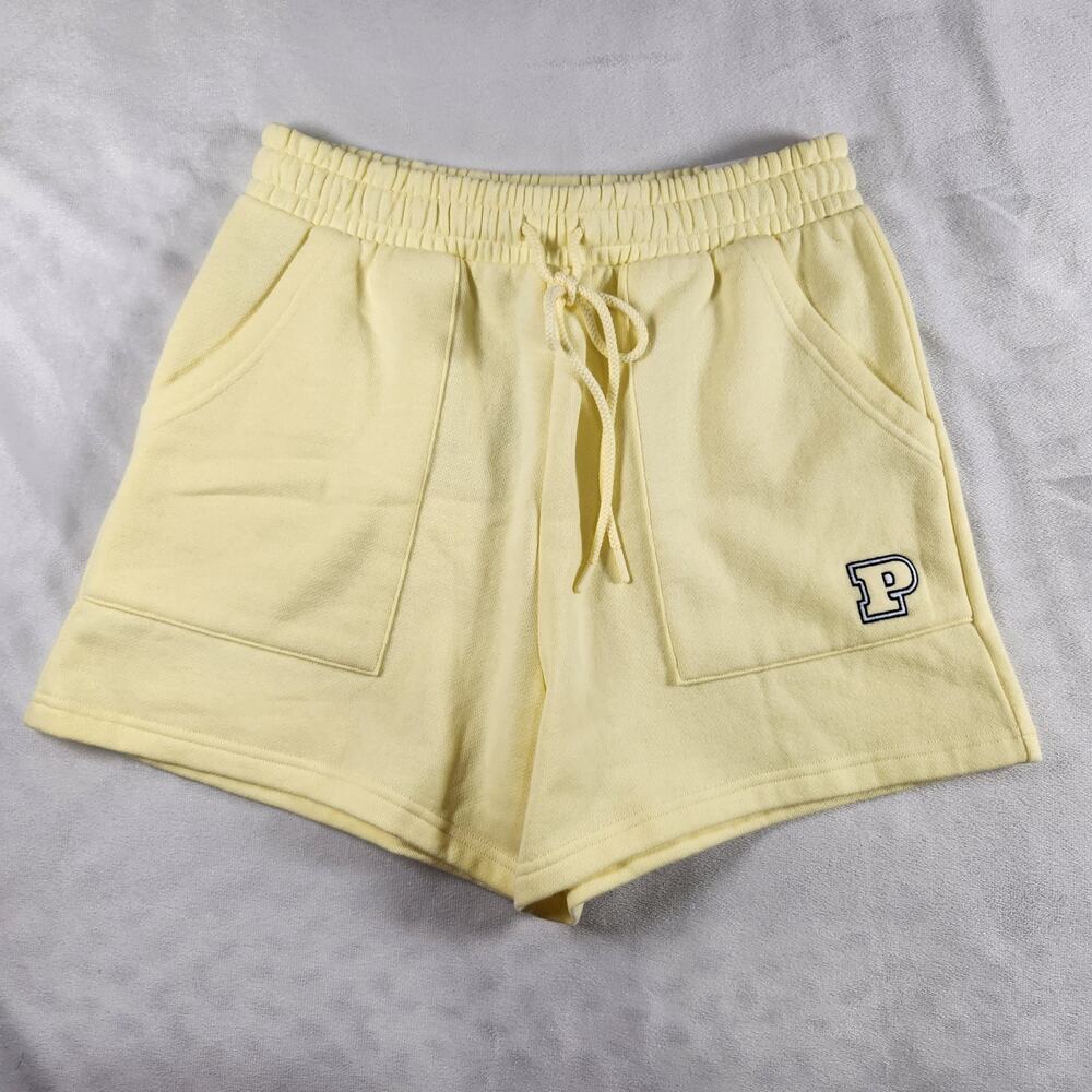 VS PINK Ivy Fleece Classic Short - Relaxed High Rise - Mellow Yellow - Small